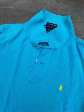 Ralph Lauren Turquoise Polo with Yellow Pony